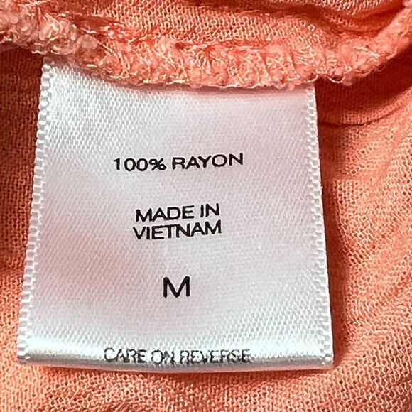 Soho New York & Company Womens Coral Wide-Leg Capri Pants Size M - Picture 5 of 13